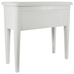 Горщик для квітів на ніжках Ayakli 60 л біло-сірий