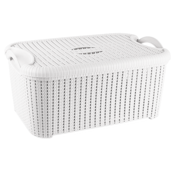 Кошик з кришкою Flexi 22 л білий