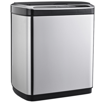Сенсорне відро для сміття JAH 20 л прямокутне срібний металік з внутрішнім відром