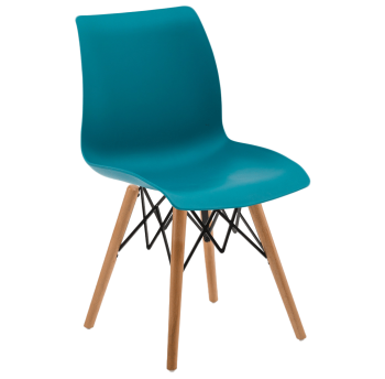 Стілець Tilia Laser-V ніжки букові зелена нафта