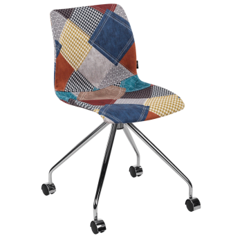 Стул Tilia Lazer-O сиденье с тканью, ножки металлические PATCHWORK