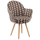 Крісло Tilia Gora-N ніжки букові, сидіння з тканиною ARTNUVO 46094 - V5