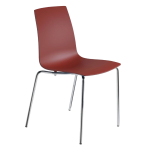 Стул Papatya X-Treme S матовый красный кирпич, низ хром Стул Papatya X-Treme S матовый красный кирпич, низ хром