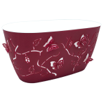 Горщик для квітів балконний 3D 4,1 л темно-червоний Горщик для квітів балконний 3D 4,1 л темно-червоний