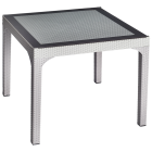 Стол квадратный Irak Plastik Comfort 90x90 под ротанг серый