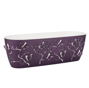 Горщик для квітів балконний 3D 7,3 л темно-фіолетовий