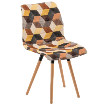 Стілець Tilia Laser-N ніжки букові, сидіння з тканиною SIESTA 301