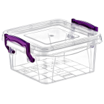 Контейнер на засувках глубокий 0,36 л прозорий