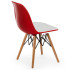 Стілець Tilia Eos-V ніжки букові червоний - біла слонова кістка