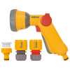 Пістолет - розпилювач + 3 конектори Multi Spray Soft Touch Starter Set HoZelock 2343