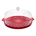 Тортовниця Кристал червона