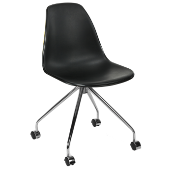 Стілець Tilia Eos-O ніжки металеві чорний - чорний