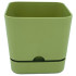 Горщик для квітів квадратний Begonya 2,3 л зелений