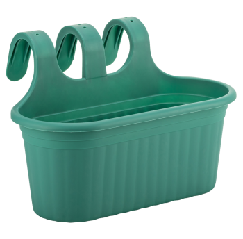 Горщик для квітів балконний підвісний Camellia 6,5 л зелений