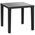 Стіл Tilia Antares 80x80 см ніжки пластикові чорний