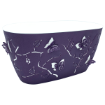 Горщик для квітів балконний 3D 4,1 л темно-фіолетовий Горщик для квітів балконний 3D 4,1 л темно-фіолетовий