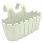 Горщик для квітів балконний підвісний Akasya 3,5 л білий