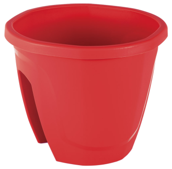 Горщик для квітів на перила Emerald 7,5 л червоний