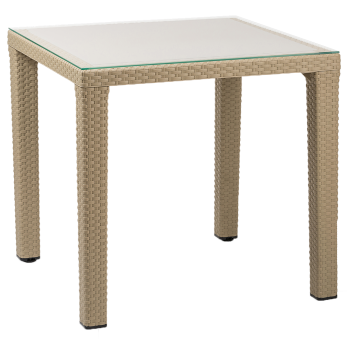 Стіл Tilia Antares 80x80 см ніжки пластикові кавовий