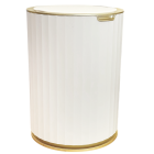 Сенсорное мусорное ведро JAH 9 л круглое Nordic белое-золотое