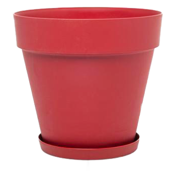 Горщик для квітів Yali 23 л червоний