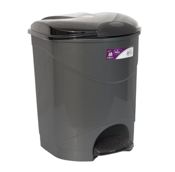 Відро для сміття з педаллю Irak Plastik Bella №1 12л антрацитове