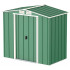Сарай металевий ECO 202x122x181 см зелений з білим