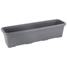 Горщик для квітів балконний Wire 16,5 л антрацитовий