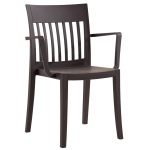 Кресло Papatya Eden-K матовое тёмно-коричневое