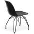 Стілець Tilia Eos-M ніжки металеві фарбовані чорний - чорний
