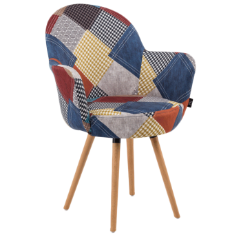 Крісло Tilia Gora-N ніжки букові, сидіння з тканиною PATCHWORK