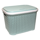 Кошик для білизни під ротанг 20 л зелений