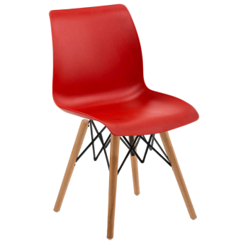 Стілець Tilia Laser-V ніжки букові червоний