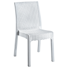 Стул Irak Plastik Delux под ротанг белый