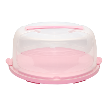 Тортовниця d28,5 см рожева