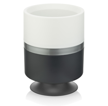 Горщик для квітів Ribbon 4 л вертикальний антрацитовий-білий