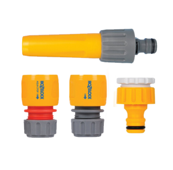 Набір для поливу, накінечник + 3 конектори d15 - 19 мм HoZelock 2372