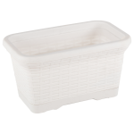 Горщик для квітів балконний Wire 6,5 л білий Горщик для квітів балконний Wire 6,5 л білий