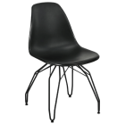 Стілець Tilia Eos-M ніжки металеві фарбовані чорний - чорний