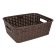 Корзина под ротанг c ручками 2,5 л темно-коричневая