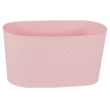 Горщик для квітів балконний з дренажем Kapadokya 4,7 л світло-рожевий