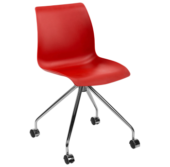 Стілець Tilia Lazer-O ніжки металеві червоний