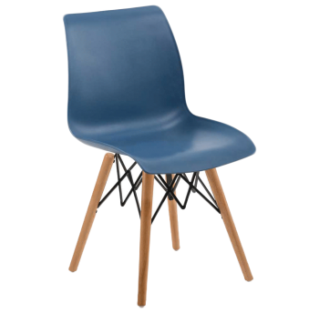 Стілець Tilia Laser-V ніжки букові синій джинс