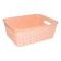 Корзина под ротанг c ручками 2,5 л оранжевая