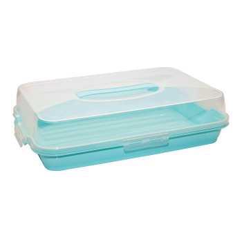 Тортовниця прямокутна бірюзова