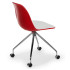 Стілець Tilia Eos-O ніжки металеві червоне - біла слонова кістка