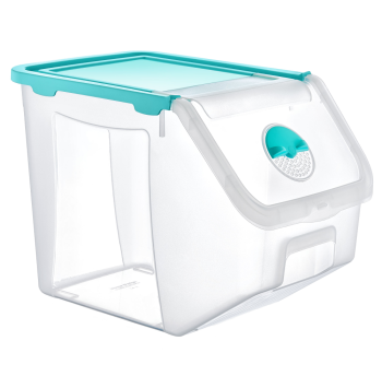 Контейнер 14 л для хранения пищевых продуктов бирюзовый