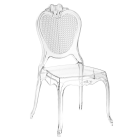 Стул Tilia Pandora прозрачный 