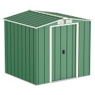 Сарай металевий ECO 202x182x181 см зелений з білим