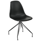 Стілець Tilia Eos-X ніжки металеві фарбовані чорний - чорний